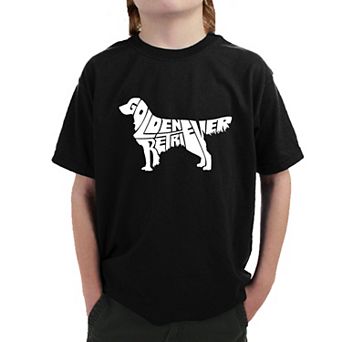 Golden Retreiver - Boy's Word Art T-shirt