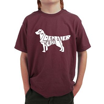 Golden Retreiver - Boy's Word Art T-shirt