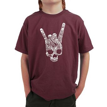 Heavy Metal Genres - Boy's Word Art T-shirt