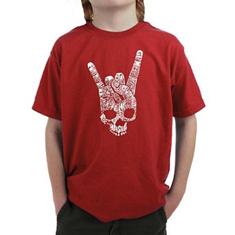 Heavy Metal Genres - Boy's Word Art T-shirt