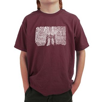 Brooklyn Bridge - Boy's Word Art T-shirt