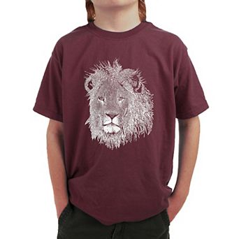 Lion - Boy's Word Art T-shirt