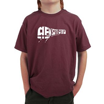 Ny Subway - Boy's Word Art T-Shirt