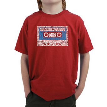 80s One Hit Wonders - Boy's Word Art T-shirt