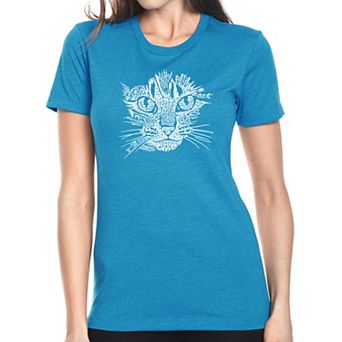 Cat Face - Women's Premium Blend Word Art T-shirt