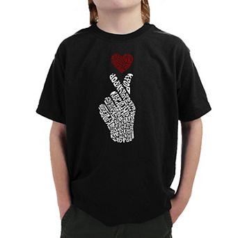 K-Pop - Boy's Word Art T-shirt