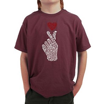 K-Pop - Boy's Word Art T-shirt