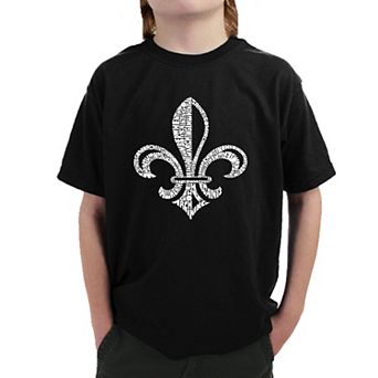 LYRICS TO WHEN THE SAINTS GO MARCHING IN - Boy's Word Art T-shirt