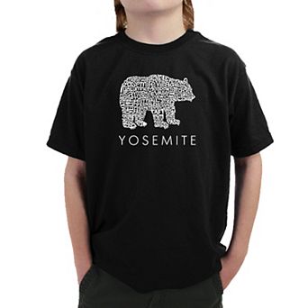 Yosemite Bear - Boy's Word Art T-shirt