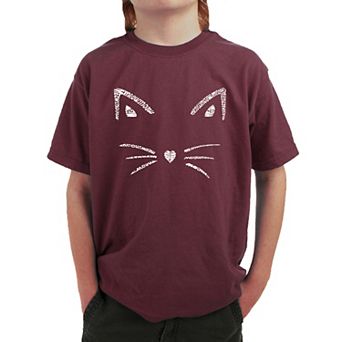 Whiskers - Boy's Word Art T-shirt
