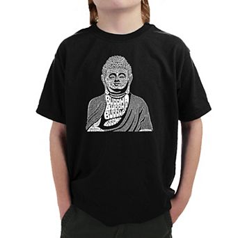 Buddha - Boy's Word Art T-shirt