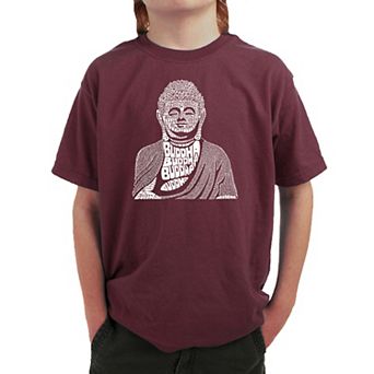 Buddha - Boy's Word Art T-shirt