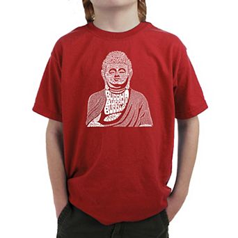 Buddha - Boy's Word Art T-shirt