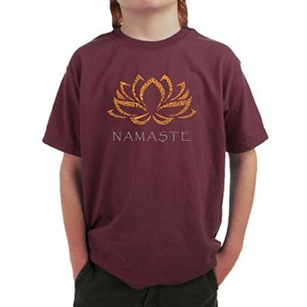 Namaste - Boy's Word Art T-shirt