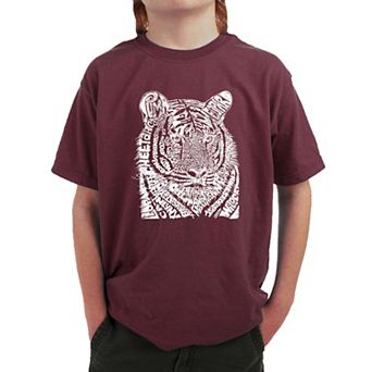 Big Cats - Boy's Word Art T-shirt