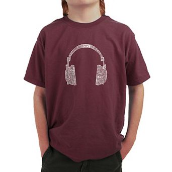 63 DIFFERENT GENRES OF MUSIC - Boy's Word Art T-shirt