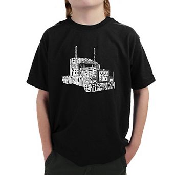 Keep On Truckin' - Boy's Word Art T-Shirt