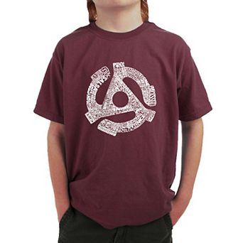 Record Adapter - Boy's Word Art T-shirt