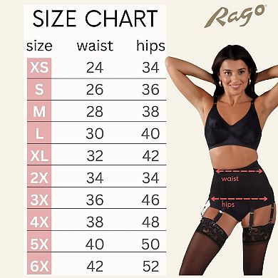 6 Straps Medium Shaping Garter Belt