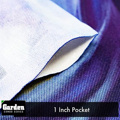 G128 Combo Set: Garden Flag Stand 1PK AND Let Us Rejoice Easter Cross 12"x18" 1PK