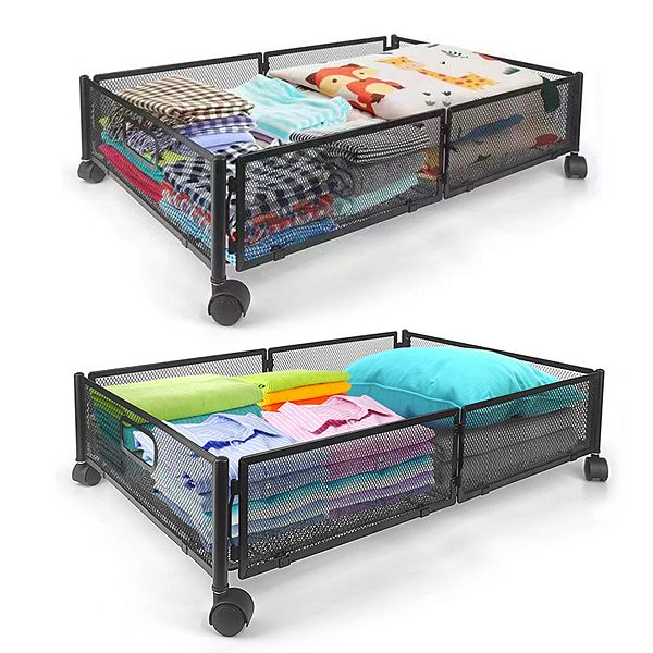 Under Bed Storage Containers with Wheels, Under Bed Organizer Drawer
