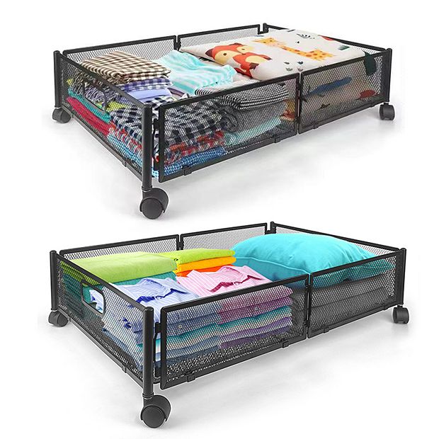 Under Bed Storage Containers with Wheels, Under Bed Organizer