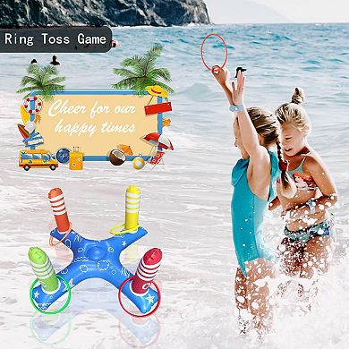 Shop Cool Toys Basketball Hoop Ring Toss Game Octopus Toys For Kids Birthday Gifts- Great Indoor Outdoor Beach Water Pool Toys For Boys Girls Adults Party Favors- Inflatable Octopus Floating Toys