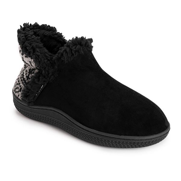 MUK LUKS Women's Faux Suede Mini Bootie Slippers