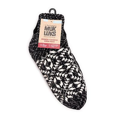 MUK LUKS Women's 2-Pack Chenille Cabin Socks