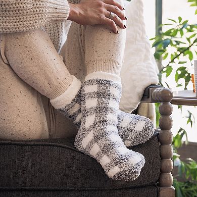 MUK LUKS Women's 2-Pack Cozy Cabin Socks