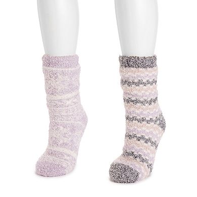 MUK LUKS Women's 2-Pack Cozy Cabin Socks
