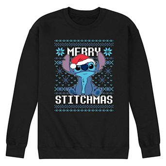 Disney's Lilo & Stitch Men's Merry Stitchmas Fleece Sweatshirt