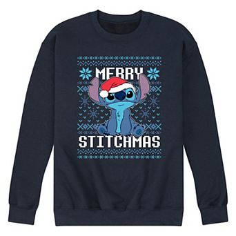Disney's Lilo & Stitch Men's Merry Stitchmas Fleece Sweatshirt