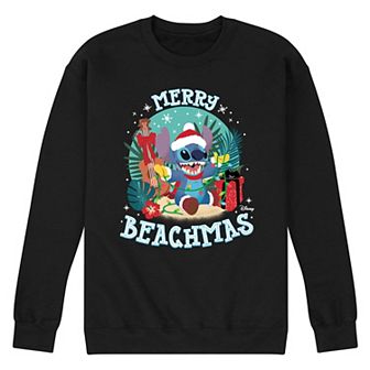 Disney's Lilo & Stitch Men's Merry Beachmas Fleece Sweatshirt