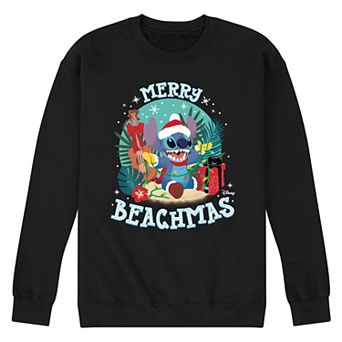 Disney's Lilo & Stitch Men's Merry Beachmas Fleece Sweatshirt