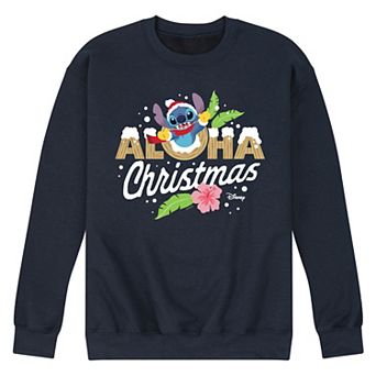 Disney's Lilo & Stitch Men's Aloha Christmas Fleece Sweatshirt