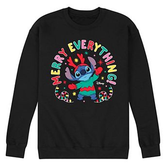 Disney's Lilo & Stitch Men's Merry Everything Fleece Sweatshirt