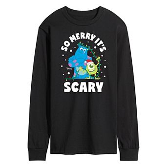 Disney / Pixar's Monsters Inc. Men's So Merry It's Scary Long Sleeve Graphic Tee