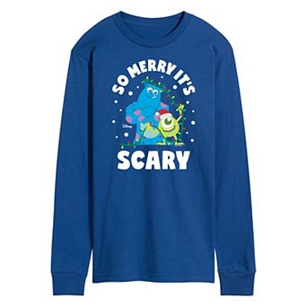 Disney / Pixar's Monsters Inc. Men's So Merry It's Scary Long Sleeve Graphic Tee