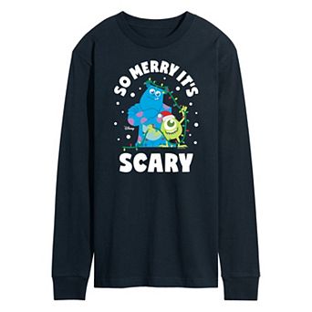 Disney / Pixar's Monsters Inc. Men's So Merry It's Scary Long Sleeve Graphic Tee