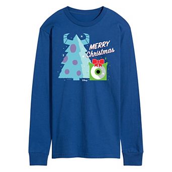 Disney / Pixar's Monsters Inc. Men's Merry Christmas Long Sleeve Graphic Tee