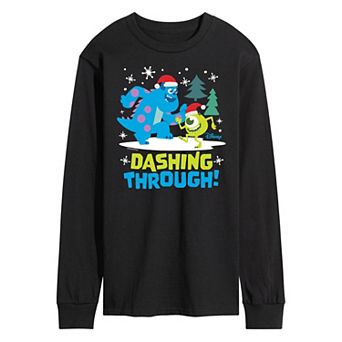 Disney / Pixar's Monsters Inc. Men's Dashing Through Long Sleeve Graphic Tee