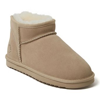 Fireside by Dearfoams Riverland Women's Shearling Micro Ankle Boot Slippers