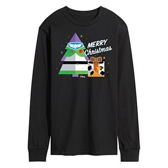 Disney / Pixar's Toy Story Men's Merry Christmas Long Sleeve Graphic Tee
