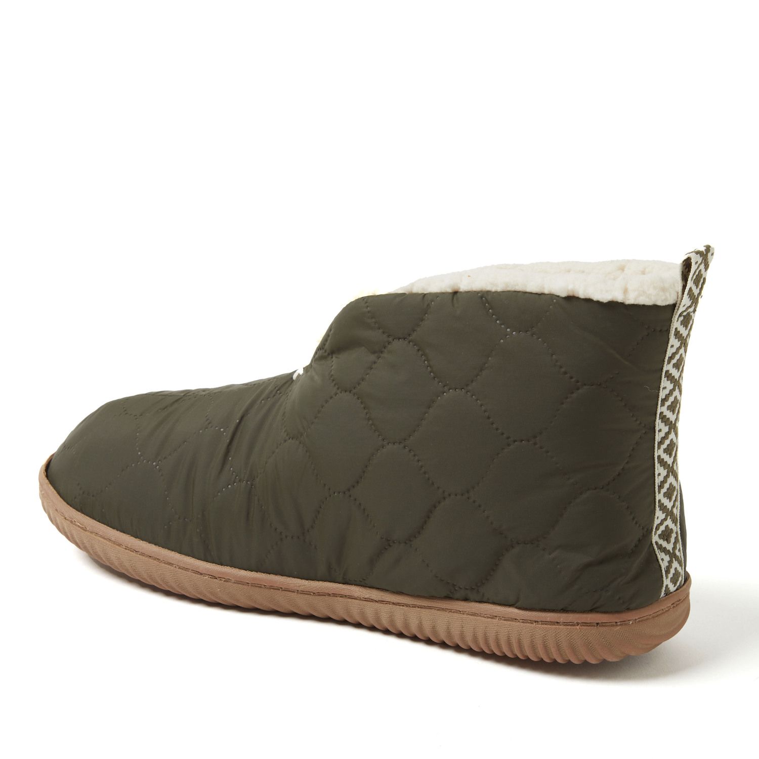 Dearfoams Men's Warm Up Bootie Slippers - Indoor/Outdoor Memory Foam Slipper, Black, Size Small (Fits 7-8) - View #7