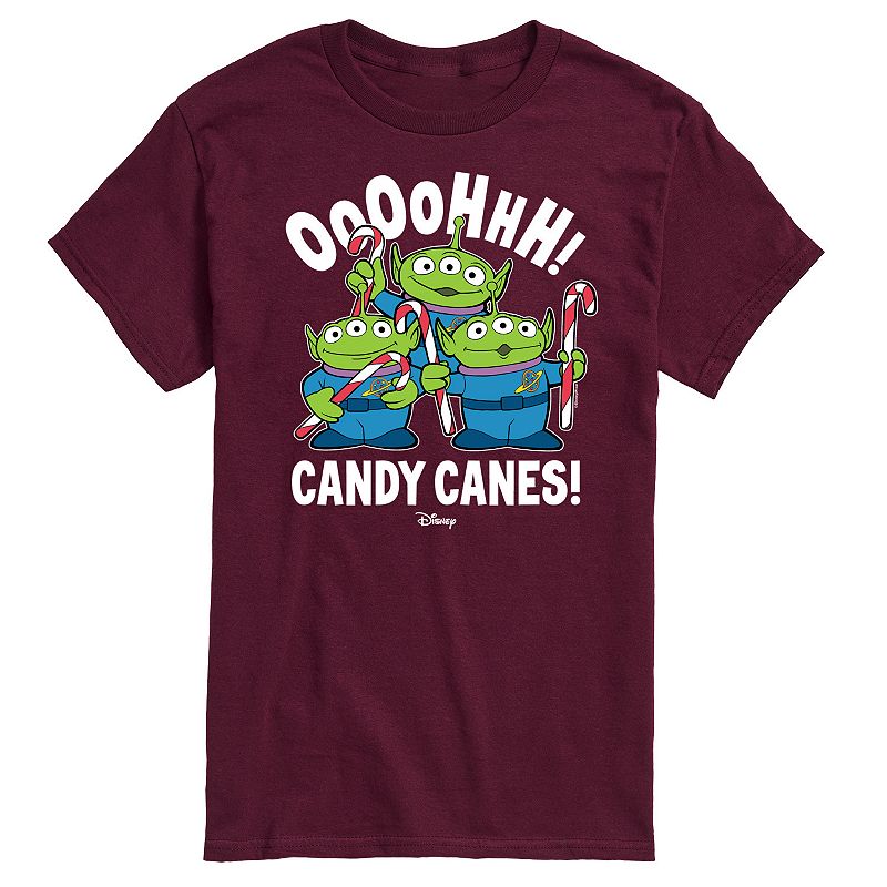 Disney / Pixar's Toy Story Alien's Men's Ohh Candy Canes Graphic Tee, 