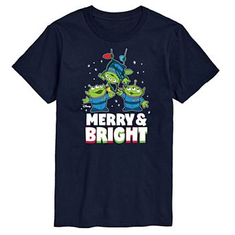 Disney / Pixar's Toy Story Aliens Men's Merry And Bright Graphic Tee