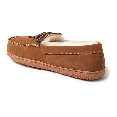 Fireside by Dearfoams Nelson Bay Men's Shearling Moccasin Slippers