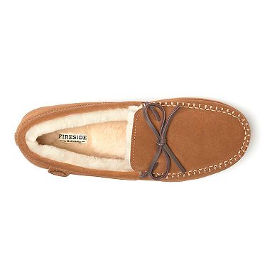 Fireside by Dearfoams Nelson Bay Men's Shearling Moccasin Slippers