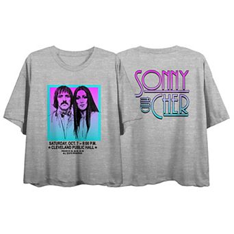 Juniors' Sonny and Cher Gradient Graphic Tee